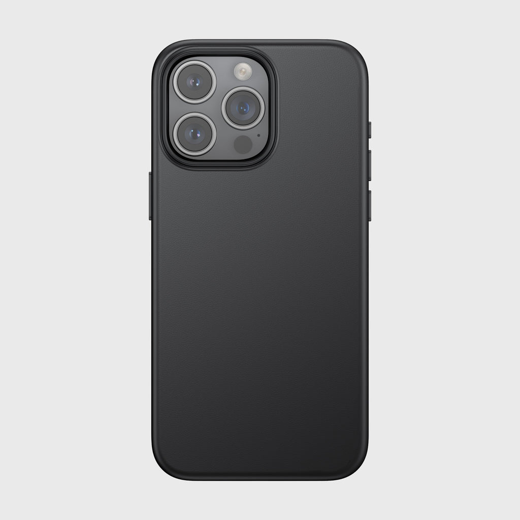 TerraTact NAPA Leather Case – iPhone 15 Series (Midnight Black)