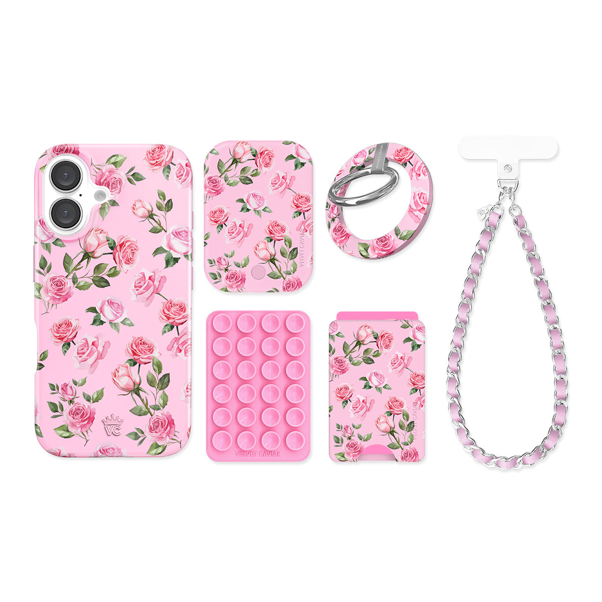 Baby Pink Roses iPhone Bundle Set