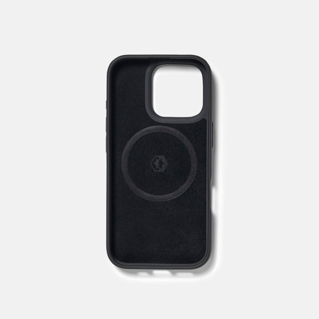 Everyday Phone Case - iPhone 16 Pro - Midnight Black Leather
