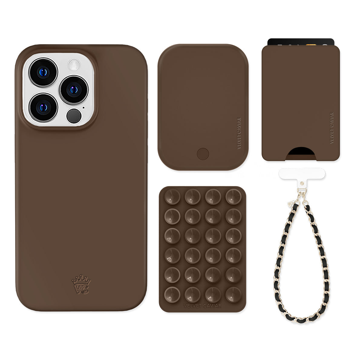 Espresso Brown iPhone Bundle Set - Wallet