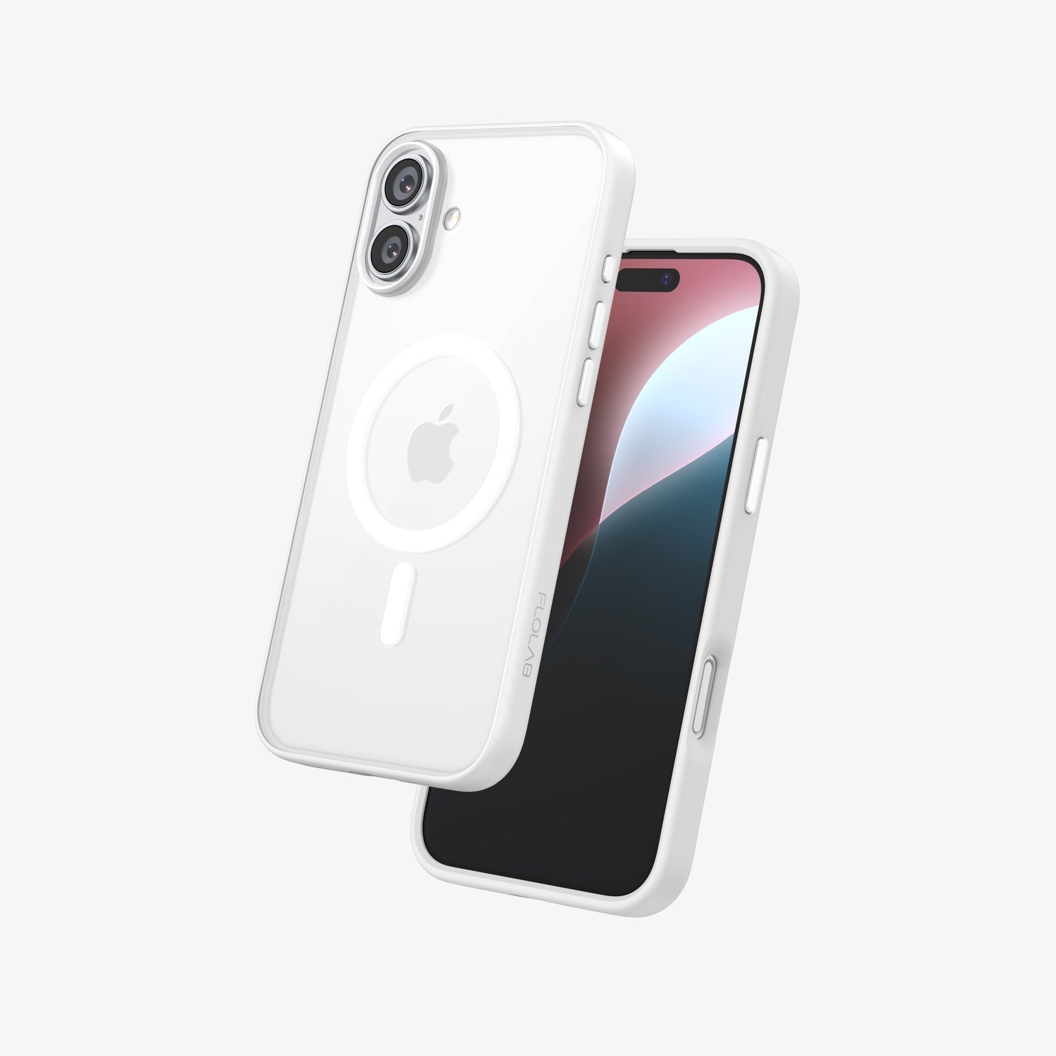 FLOLAB Surtect Tri-Fusion MagSafe Compatible Case – iPhone 16 Series (White Frost)