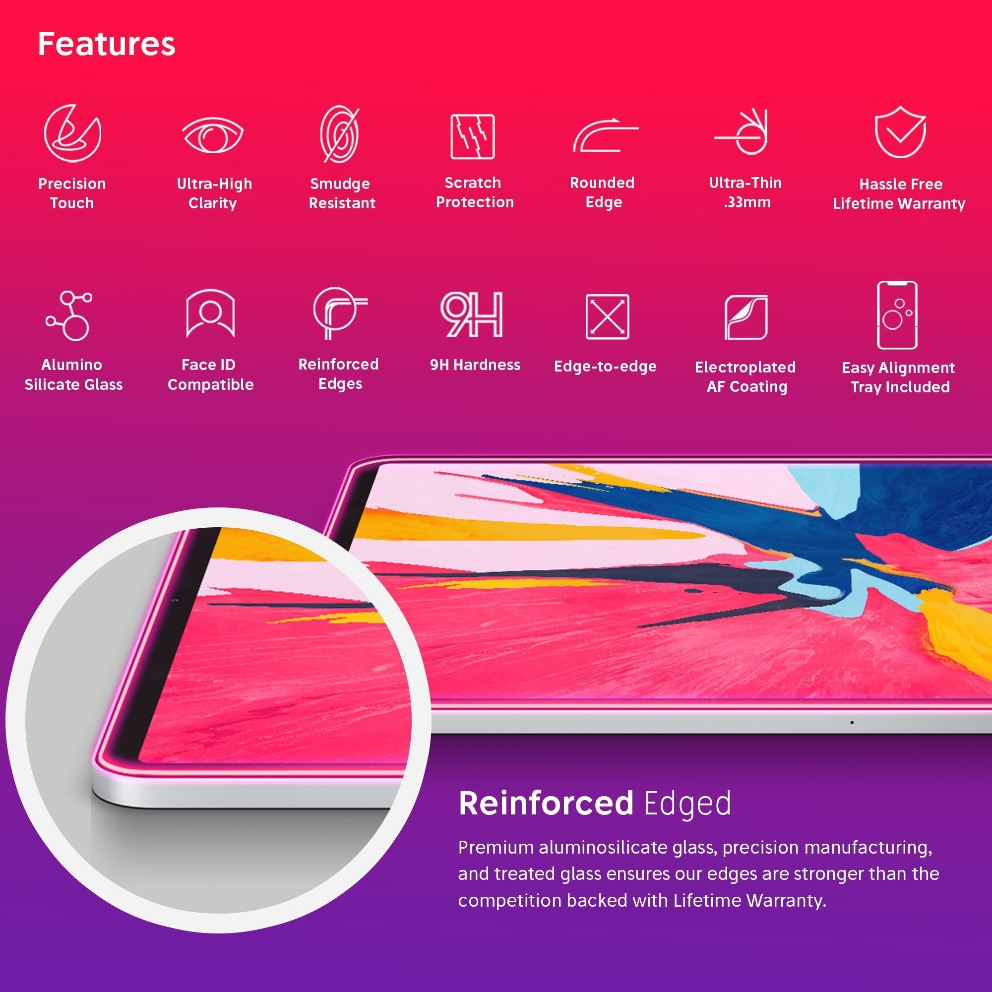 NanoArmour for 12.9-inch iPad Pro Screen Protector (2018-2021)
