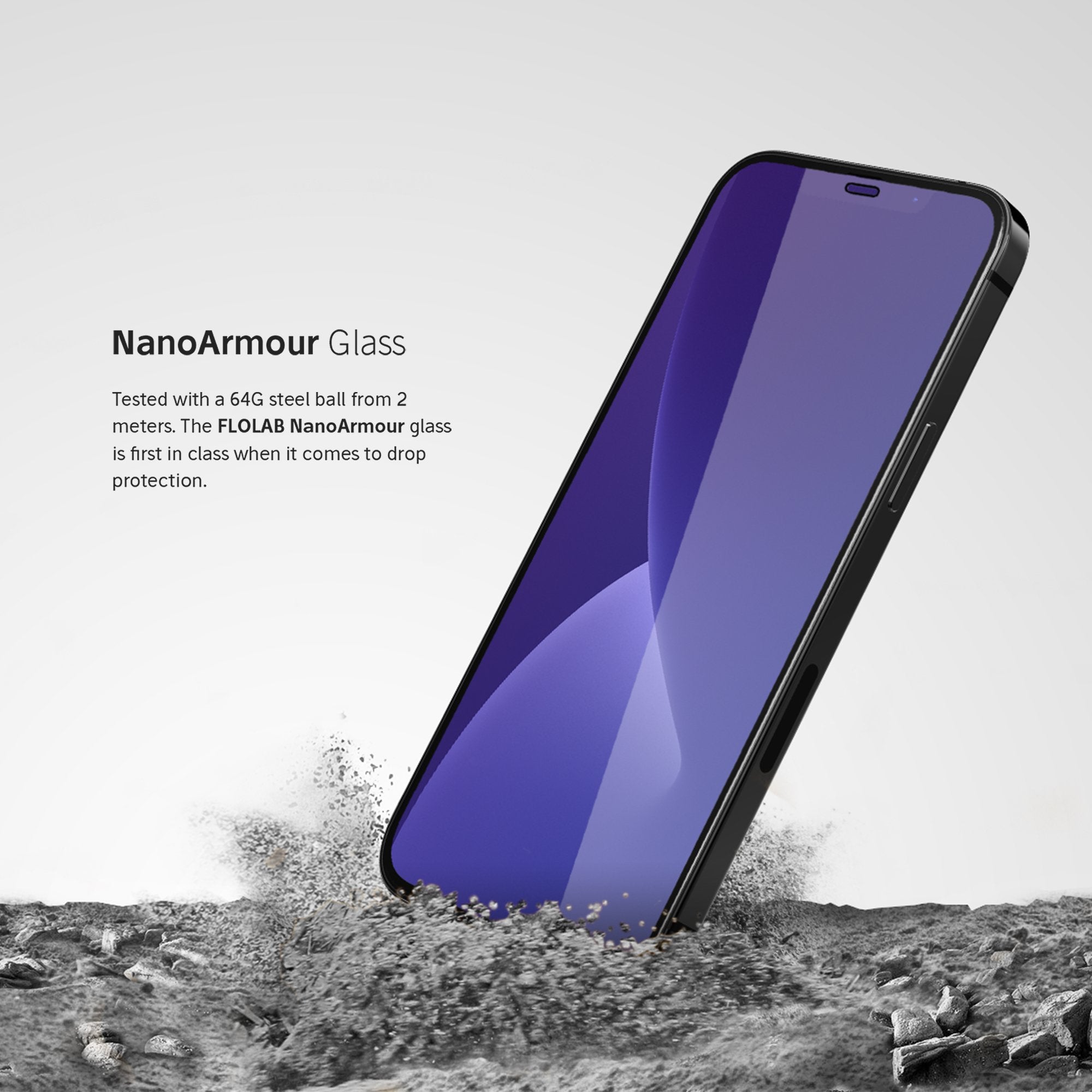 NanoArmour Anti-Blue light Screen Protector for iPhone 12 mini Edge-to-Edge