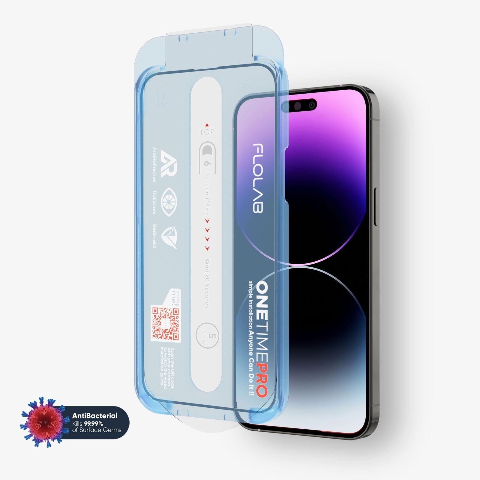 NanoArmour ONETIME PRO Blue Light + Anti Reflective Infinity Edge – iPhone 15 / 14 / 13 Series