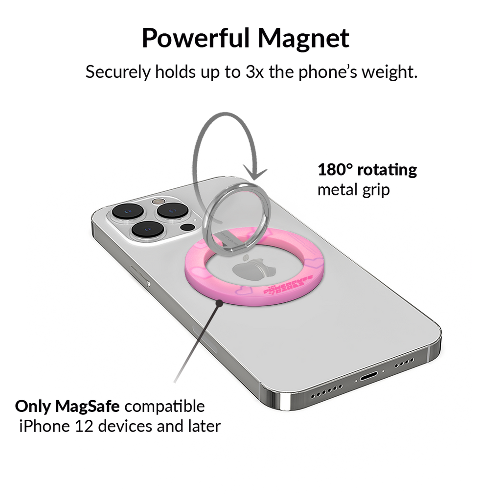 The Powerpuff Girls Airbrush Hearts MagSafe Grip Ring