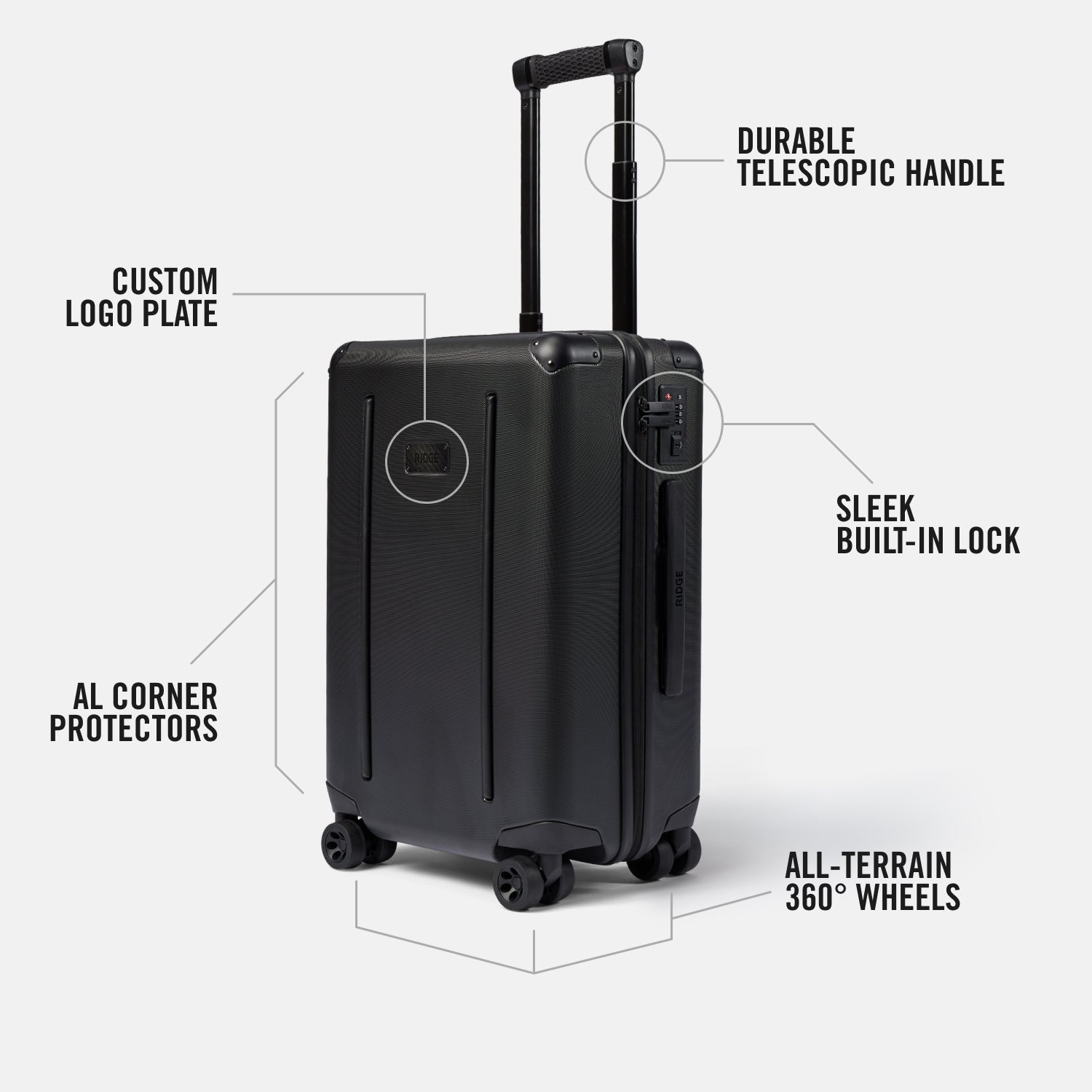 Ridge Check-In - Royal Black