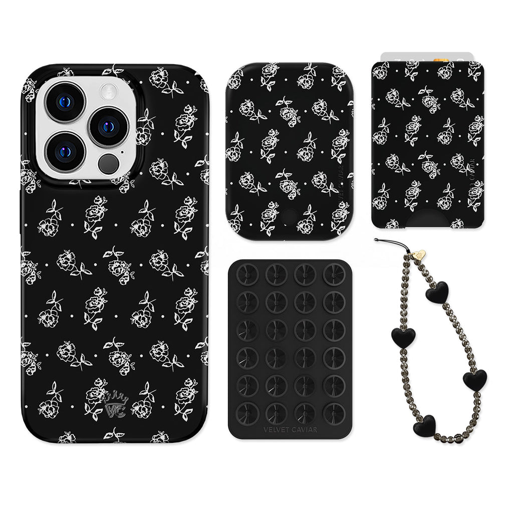 Vintage Roses iPhone Bundle Set - Wallet