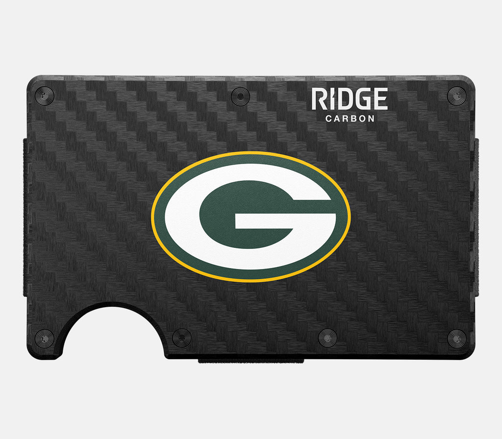 Ridge Wallet - Green Bay Packers - Carbon Fiber 3k