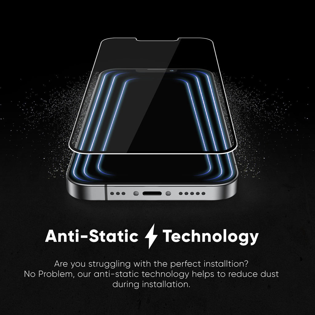 NanoArmour for iPhone 13 Screen Protector Anti-Dust Edge-to-Edge