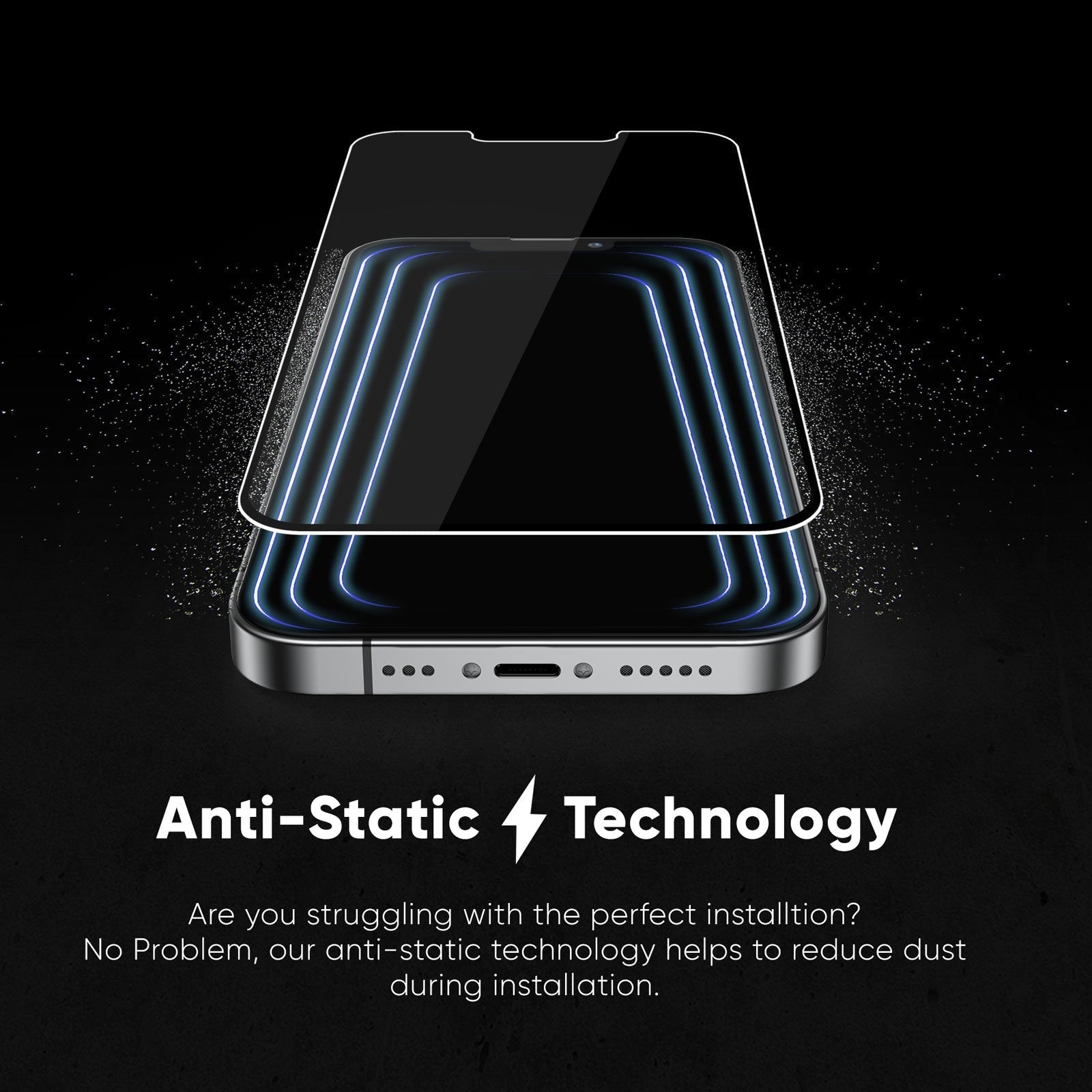 NanoArmour for iPhone 13 Pro Screen Protector Edge-to-Edge