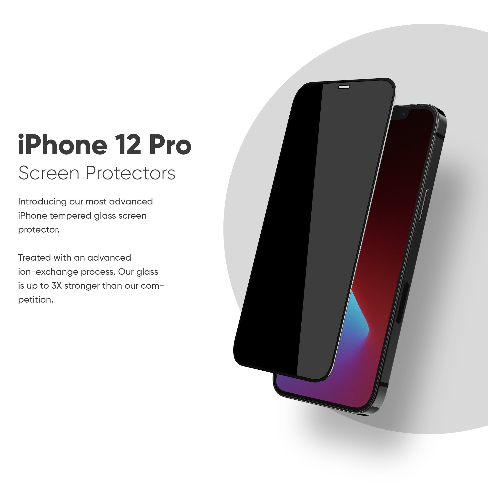 NanoArmour for iPhone 12 Pro Full Cover Privacy Screen Protector