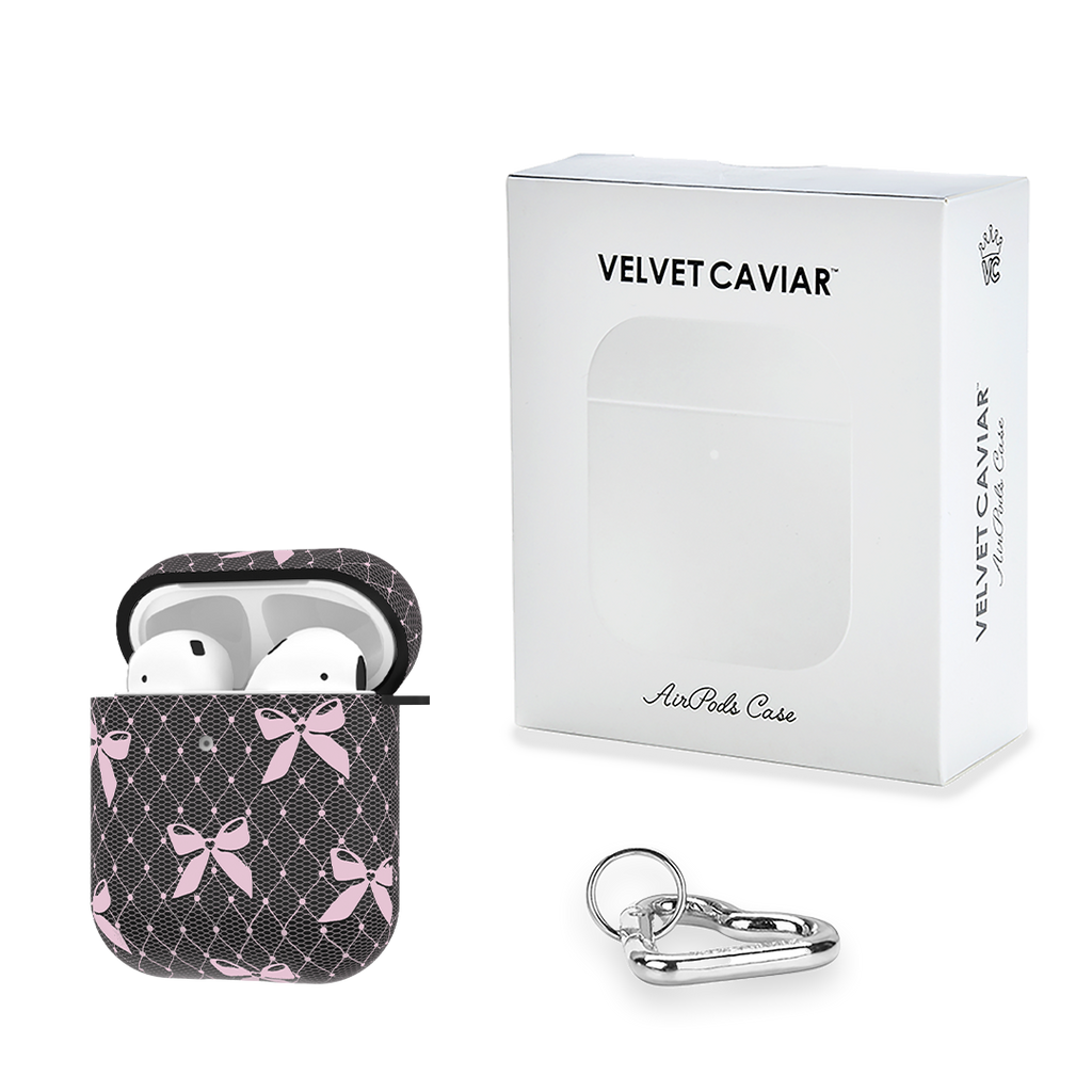 Lacy Pink Bows AirPod Case