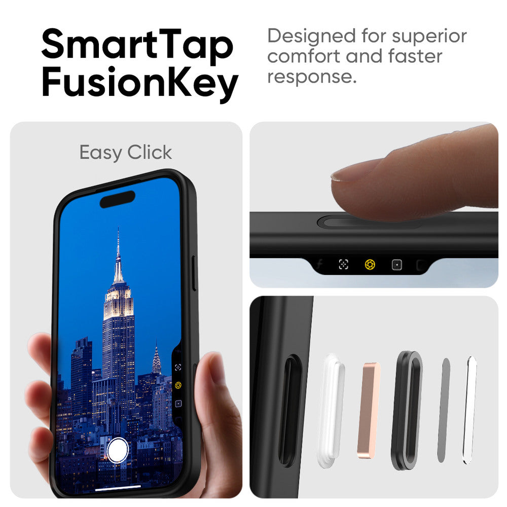 FLOLAB Surtect Tri-Fusion MagSafe Compatible Case – iPhone 17 Series (Black Clear)