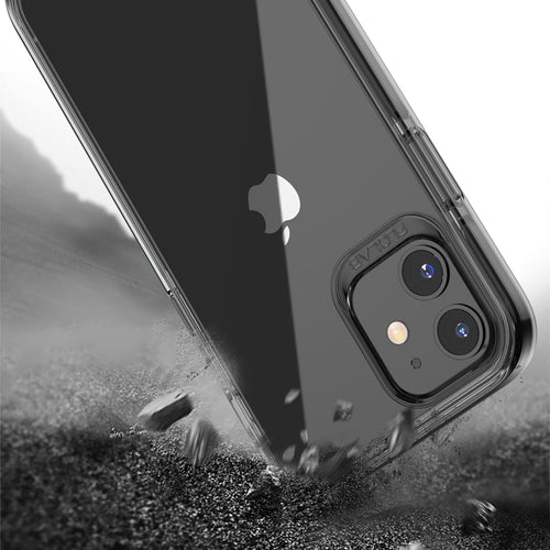 Black Clear for iPhone 12 Pro Cases TAFFYCA Series