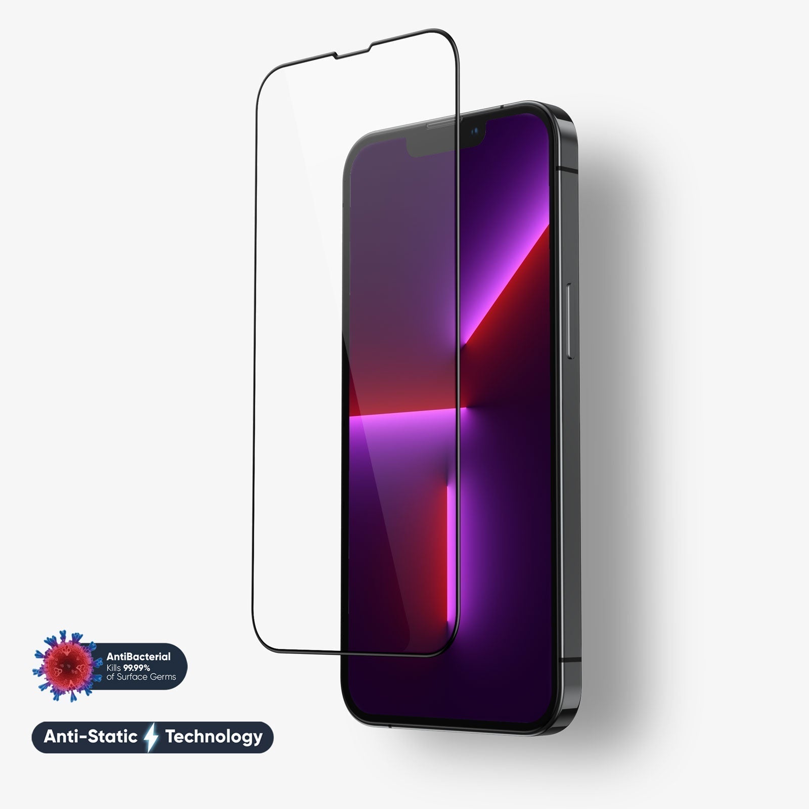 NanoArmour for iPhone 13 Pro Max Anti-Blue Light Screen Protector Anti-Dust Edge-to-Edge