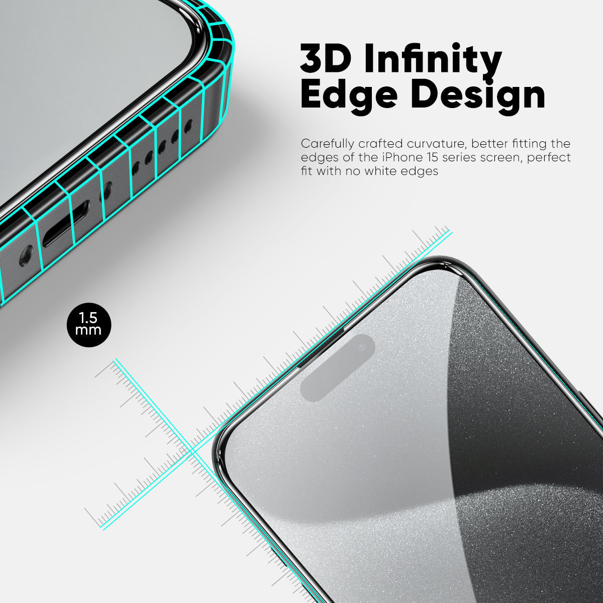 NanoArmour ONETIME PRO Anti Reflective PolarSpectra 3D Infinity Edge – iPhone 17 / 16 / 15 Series