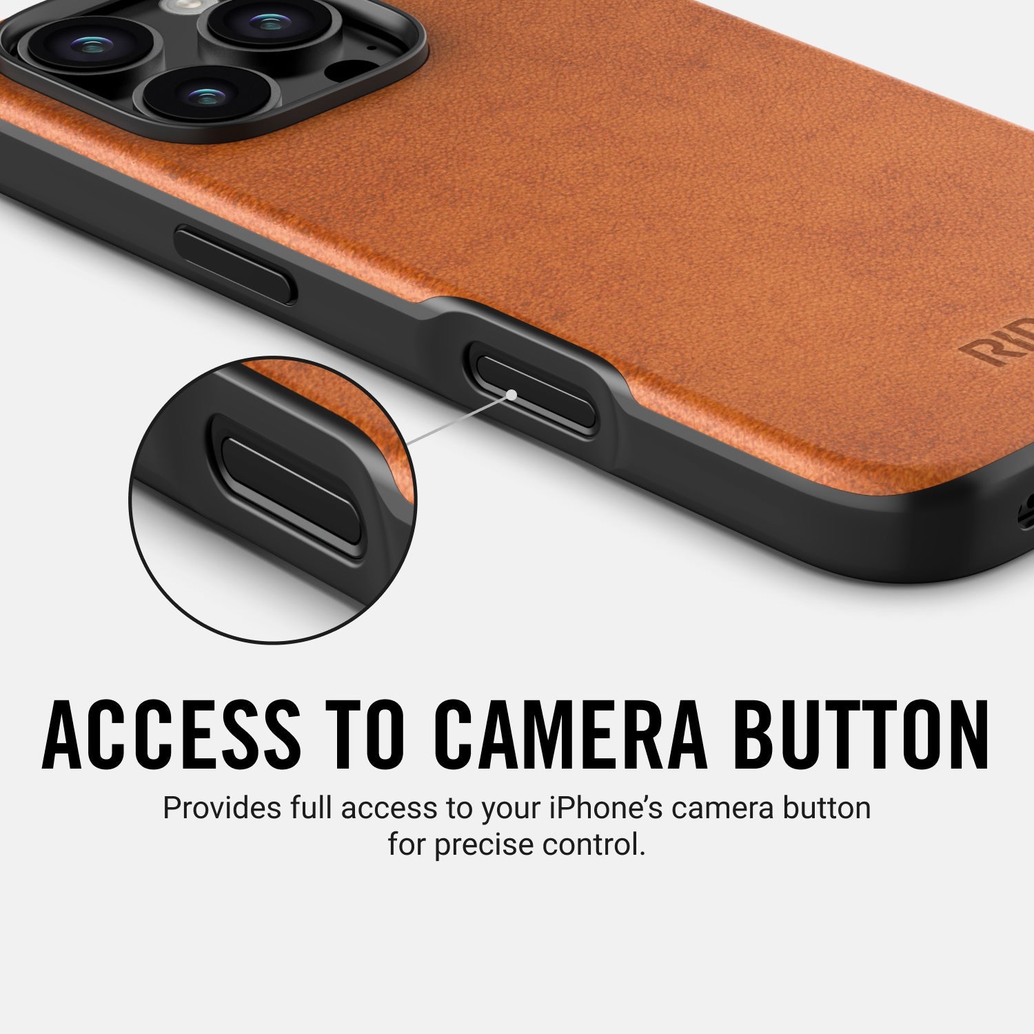 Everyday Phone Case - iPhone 16 - Tobacco Brown Leather