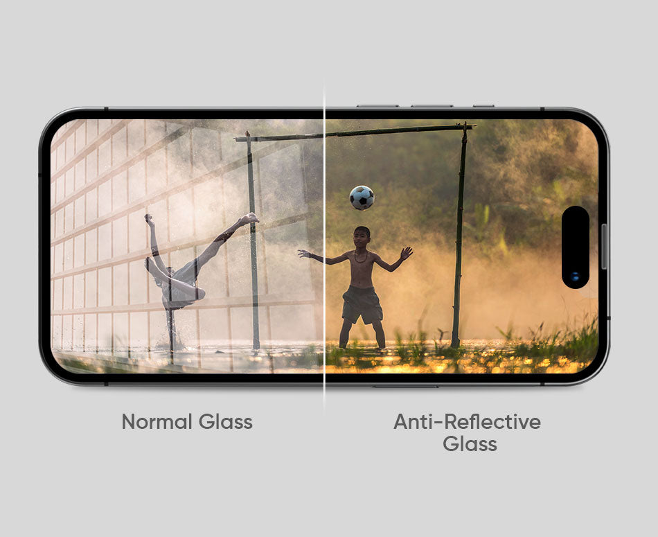 NanoArmour ONETIME PRO Blue Light + Anti Reflective Infinity Edge – iPhone 15 / 14 / 13 Series
