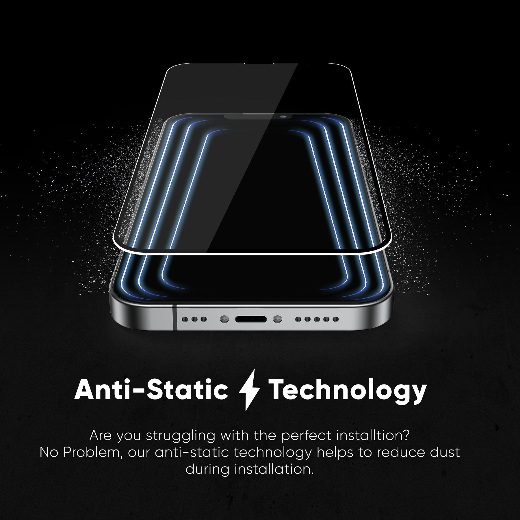 NanoArmour for iPhone 13 Pro Max Screen Protector | No Yellow or Blue Tint