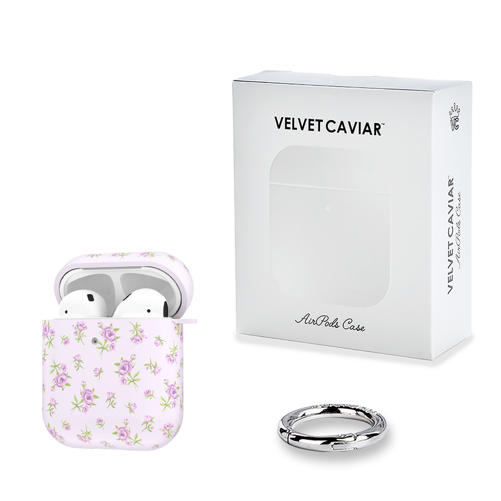 Dainty Lilac Floral AirPod Case