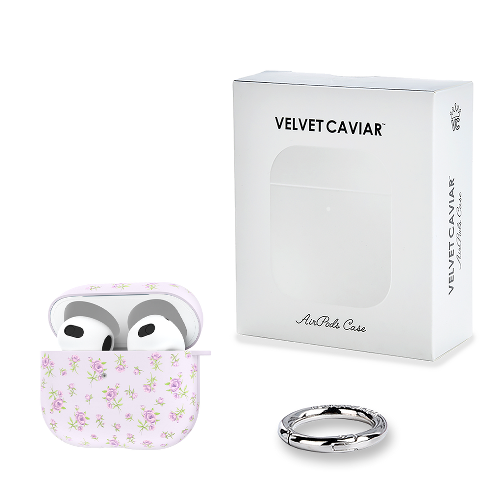 Dainty Lilac Floral AirPod Case
