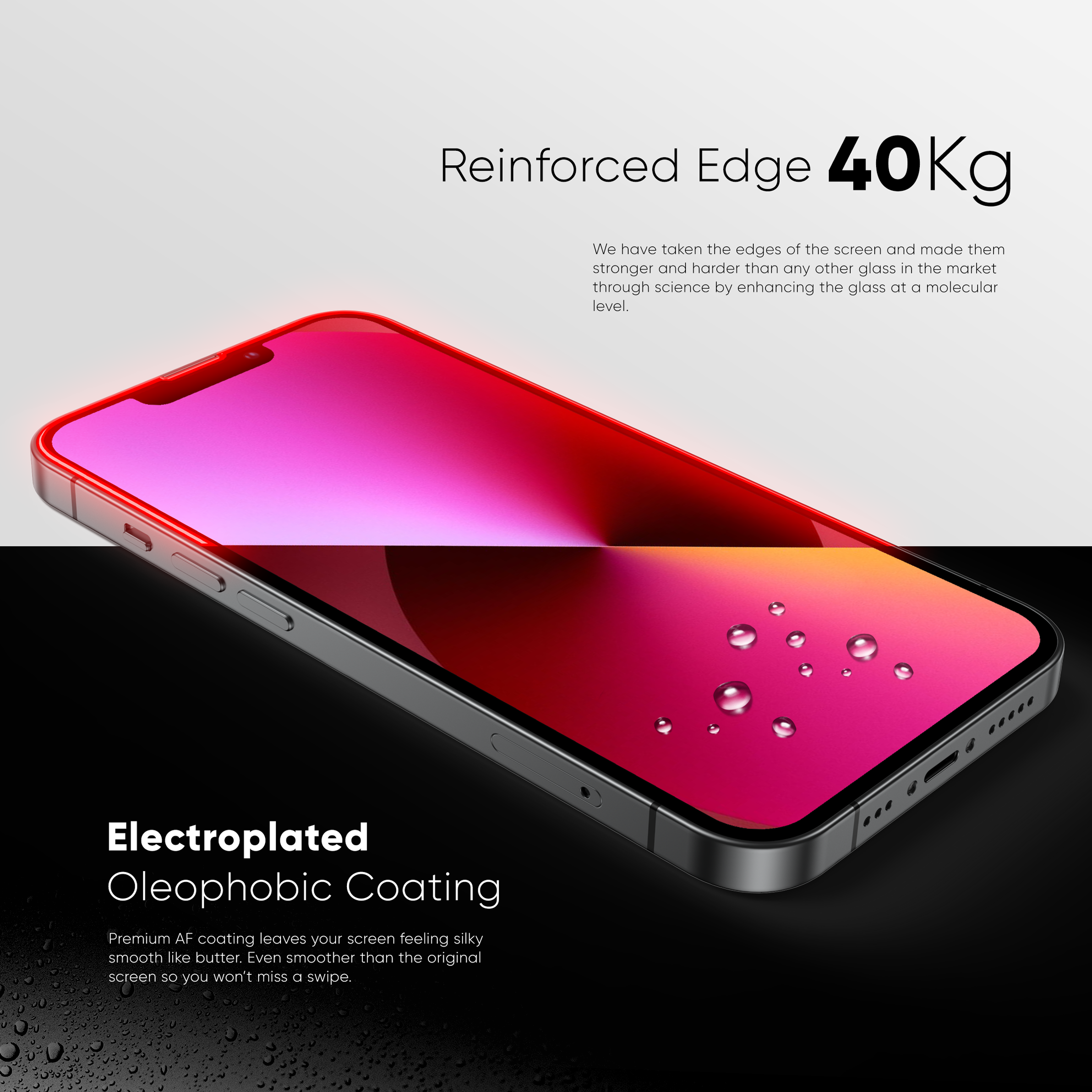 NanoArmour for iPhone 13 mini Anti-Glare Screen Protector Matte Anti-Dust Edge-to-Edge