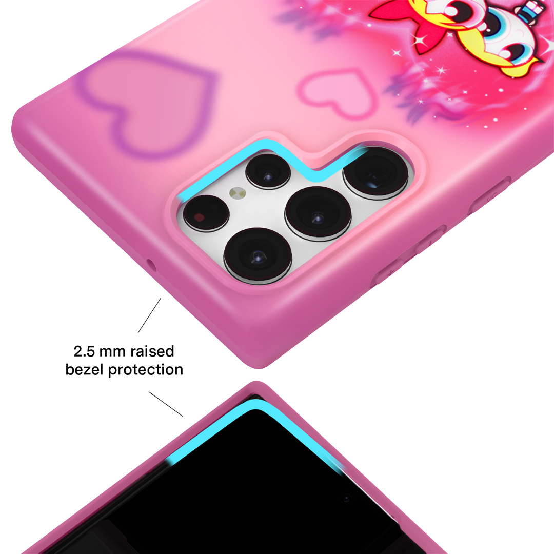 The Powerpuff Girls Airbrush Hearts Samsung Case