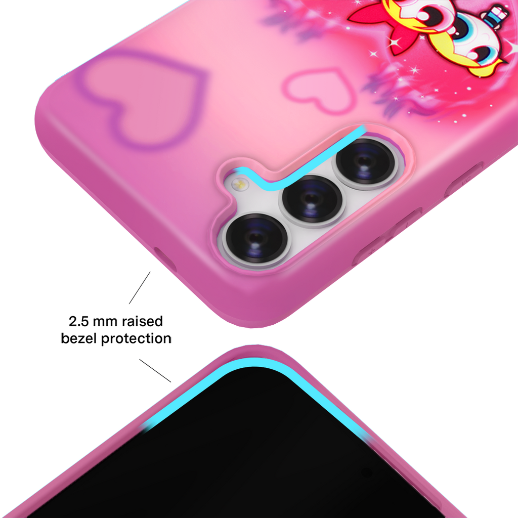 The Powerpuff Girls Airbrush Hearts Samsung Case