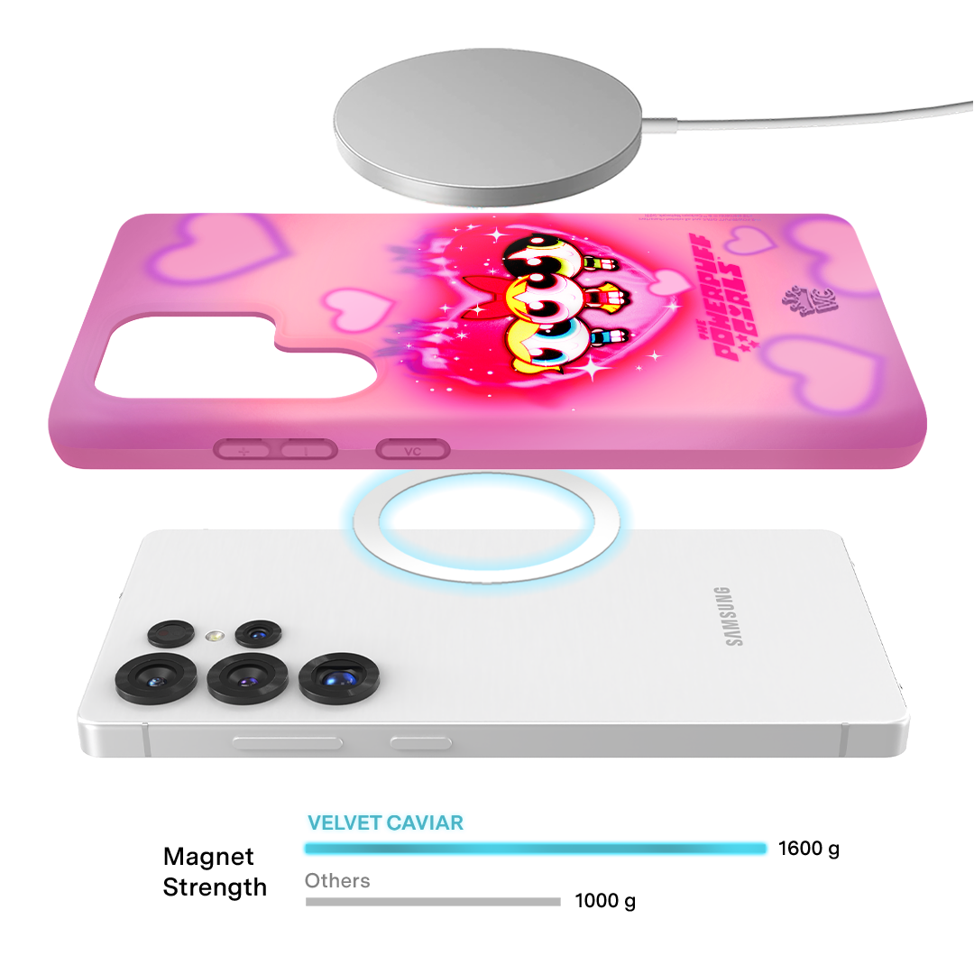The Powerpuff Girls Airbrush Hearts Samsung Case
