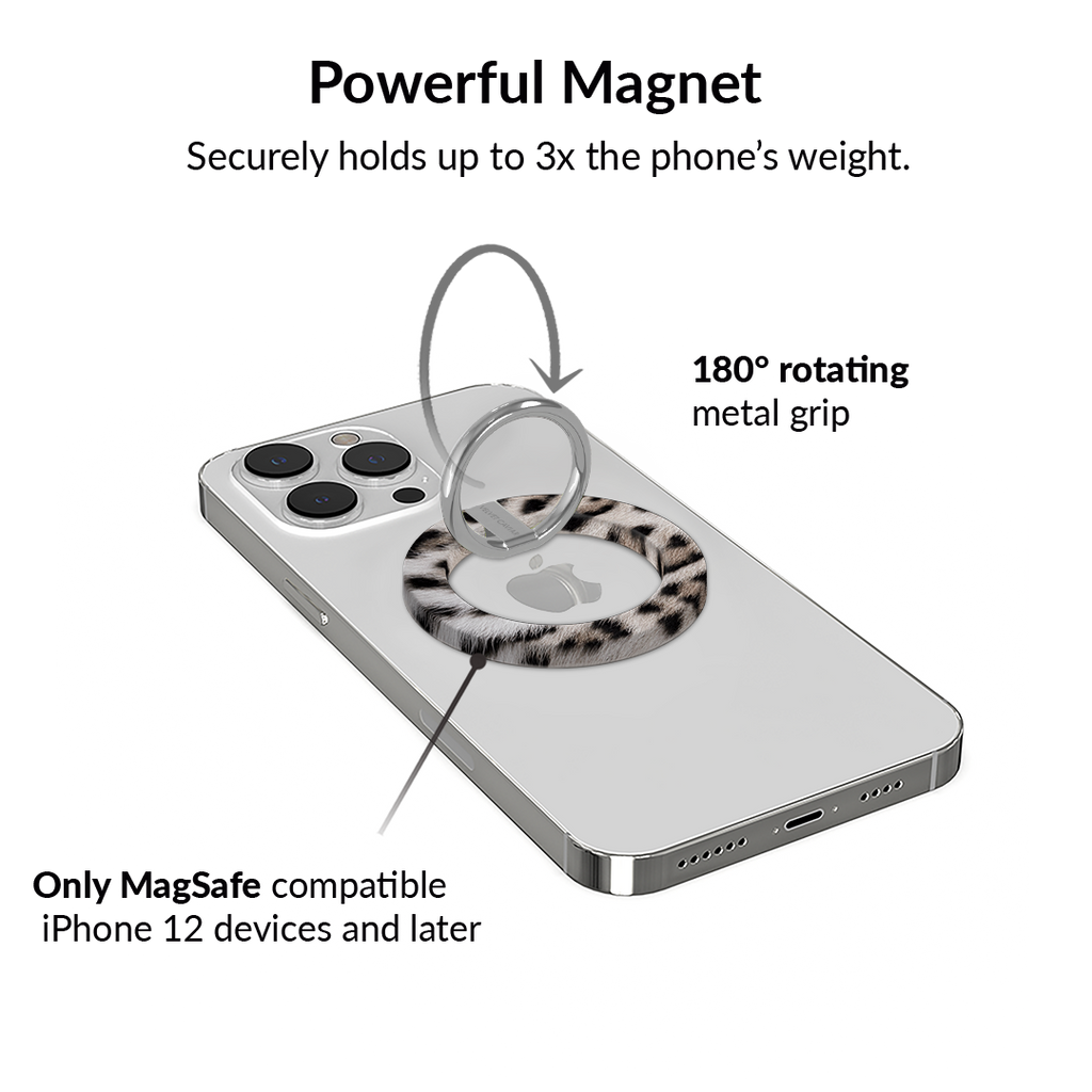 Arctic Leopard MagSafe Grip Ring