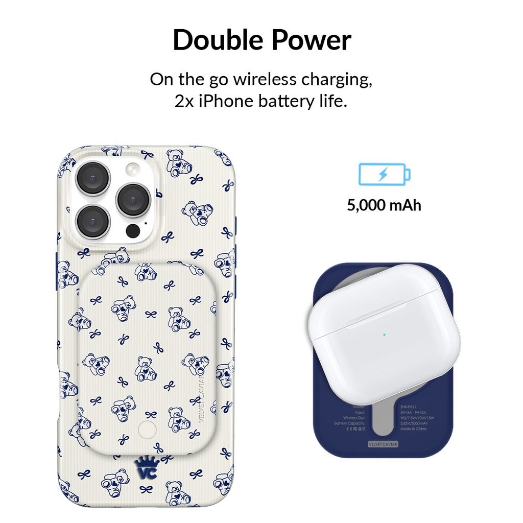 Preppy Teddy MagSafe Battery Power Pack