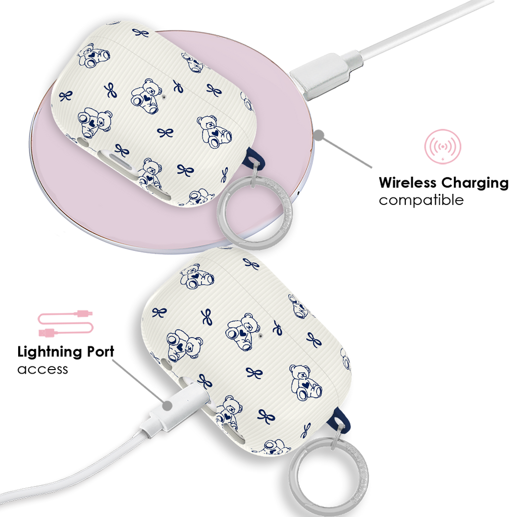 Preppy Teddy AirPod Case